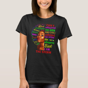 Black History Month African Woman Afro I Am The S T-Shirt