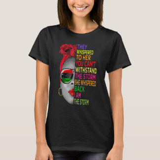 Black History Month  African Woman Afro I Am The S T-Shirt