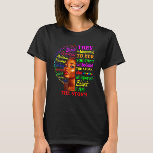 Black History Month African Woman Afro I Am The S T-Shirt