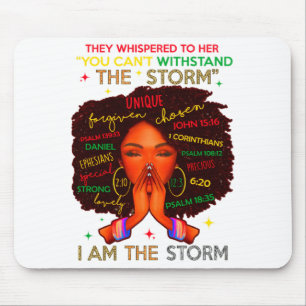 Black History Month African Woman Afro I Am The St Mouse Mat