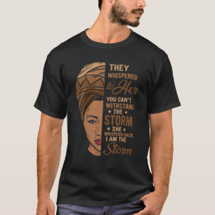 Black History Month African Woman Afro I Am The St T-Shirt