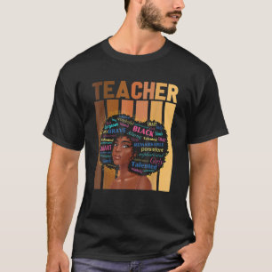 Black History Month African Woman - Teacher Africa T-Shirt