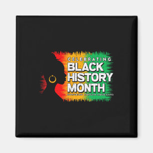 Black History Month Afro African American Juneteen Magnet