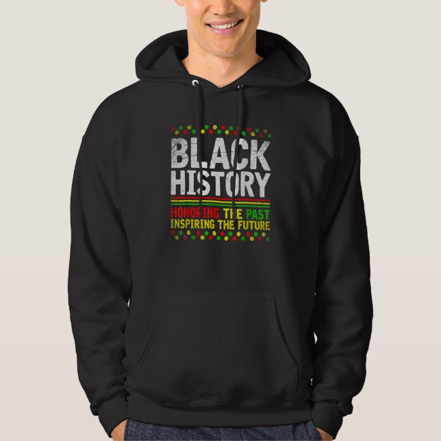 Black History Month Afro African Pride Men Women K Hoodie (Front)