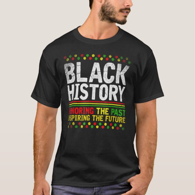 Black History Month Afro African Pride Men Women K T-Shirt (Front)