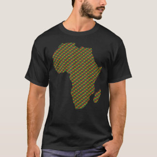 Black History Month Afro Americans Map Of Africa 1 T-Shirt