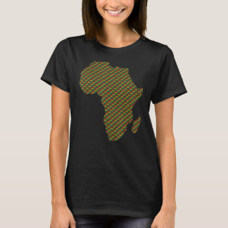 Black History Month Afro Americans Map Of Africa 1 T-Shirt