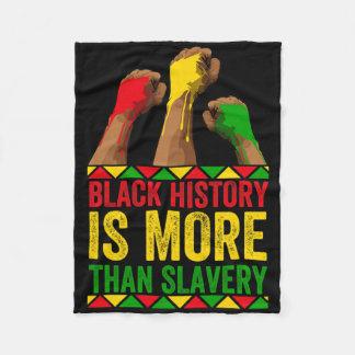 Black History Month Afro Black History Is More Tha Fleece Blanket