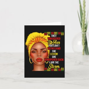 Black History Month Afro Black Women Girls I'm The Card