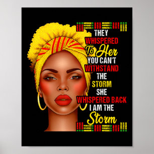 Black History Month Afro Black Women Girls I'm The Poster