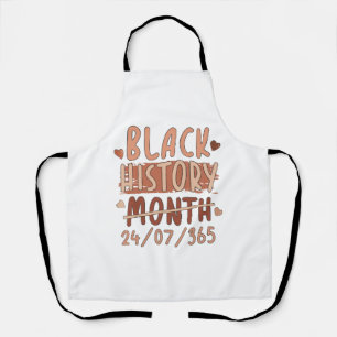 Black History Month Afro Melanin Black Women Afro  Apron