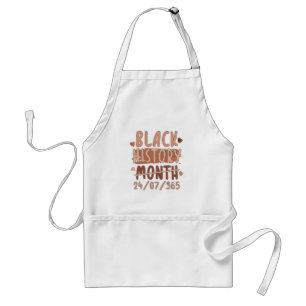 Black History Month Afro Melanin Black Women Afro  Standard Apron