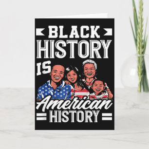 Black History Month America Flag American Card