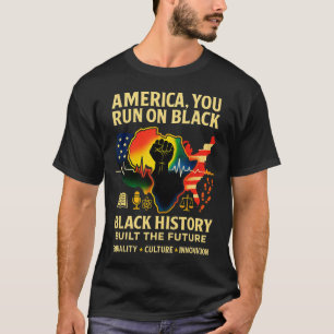 Black History Month American African Heritage Men T-Shirt