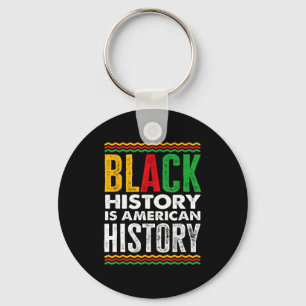Black History Month American African Key Ring
