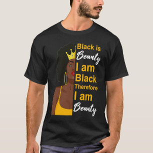 Black History Month Beautiful Melanin Poppin Girl T-Shirt
