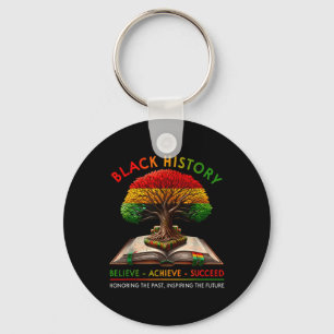 Black History Month Believe Achieve Succeed Melani Key Ring