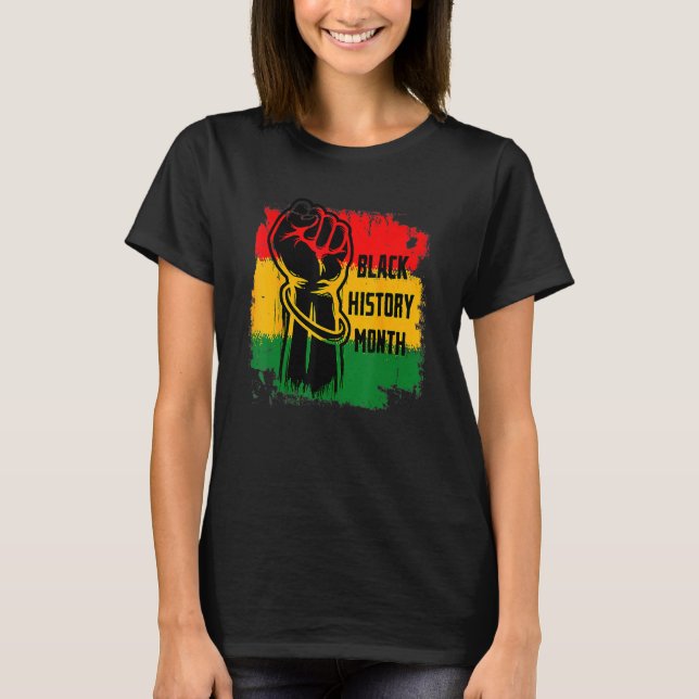 Black History Month BHM African For Men Women & Ki T-Shirt (Front)