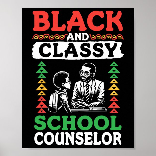Black History Month Black And Cly School Registrar Poster (Front)