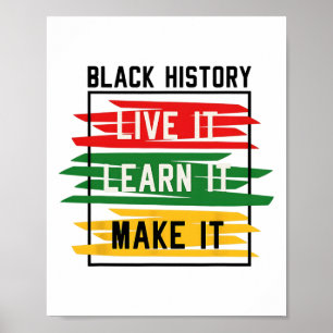 Black History Month Black History Black Black Hist Poster