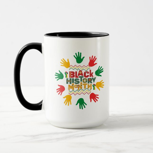 Black History Month , black history mug 15oz (Left)