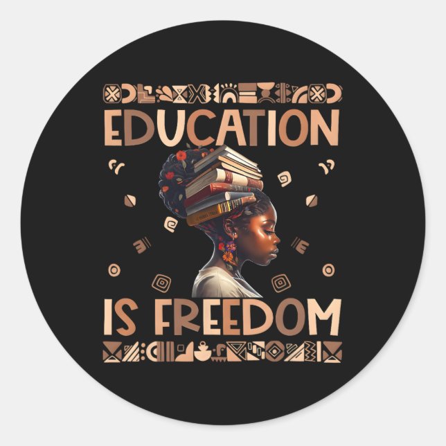Black History Month Black Leaders African American Classic Round Sticker (Front)