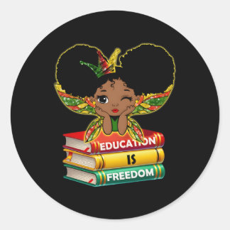 Black History Month Black Leaders African American Classic Round Sticker