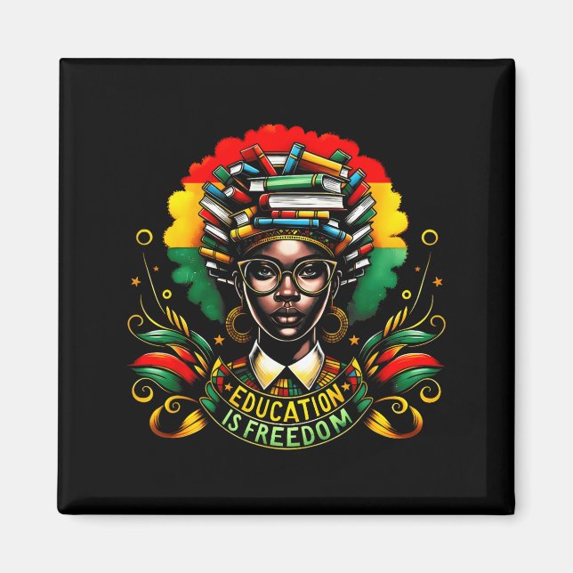 Black History Month Black Leaders African American Magnet (Front)