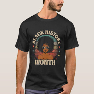 Black History Month Black Lives Afro Girl Gifts T-Shirt
