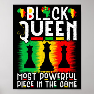 Black History Month Black Queen Women Juneteenth Poster