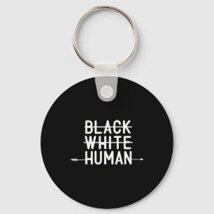 Black History Month Black White Human African Amer Key Ring