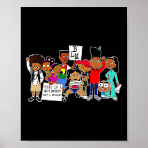 Black History Month Blm Black Lives Problem Kids B Poster