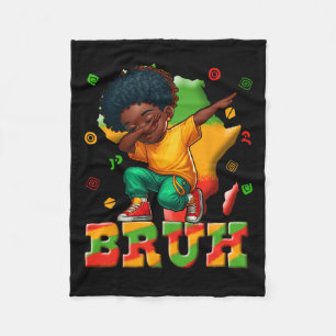 Black History Month Boys Dabbing Boy Men African M Fleece Blanket