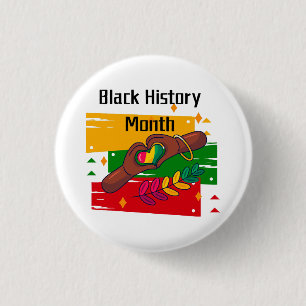 Black History Month Celebrating Rise Together 3 Cm Round Badge
