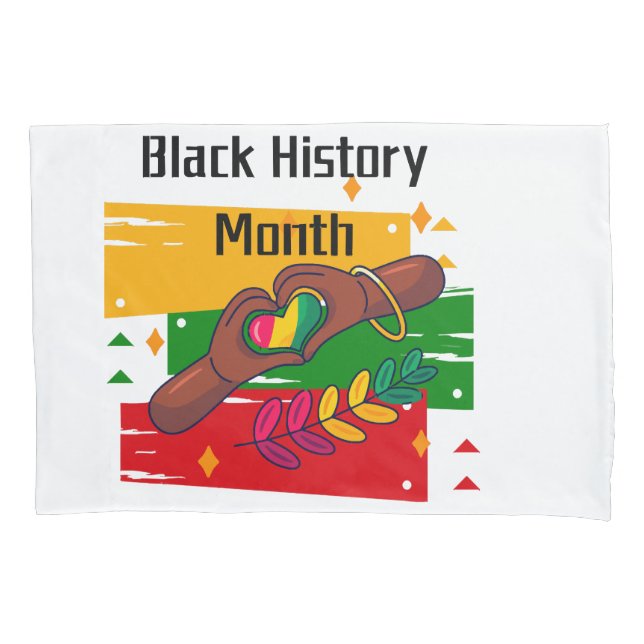 Black History Month Celebrating Rise Together  Pillowcase (Front)