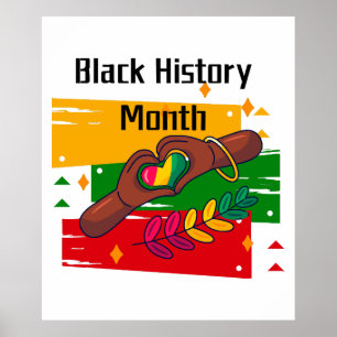 Black History Month Celebrating Rise Together Poster