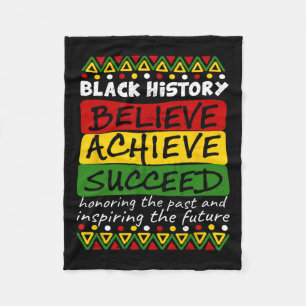 Black History Month Celebration African American H Fleece Blanket