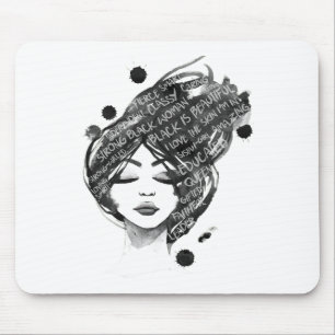 Black History Month Celebration Black Is Beautiful Mouse Mat