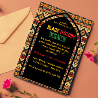 Black History Month Celebration Invitation
