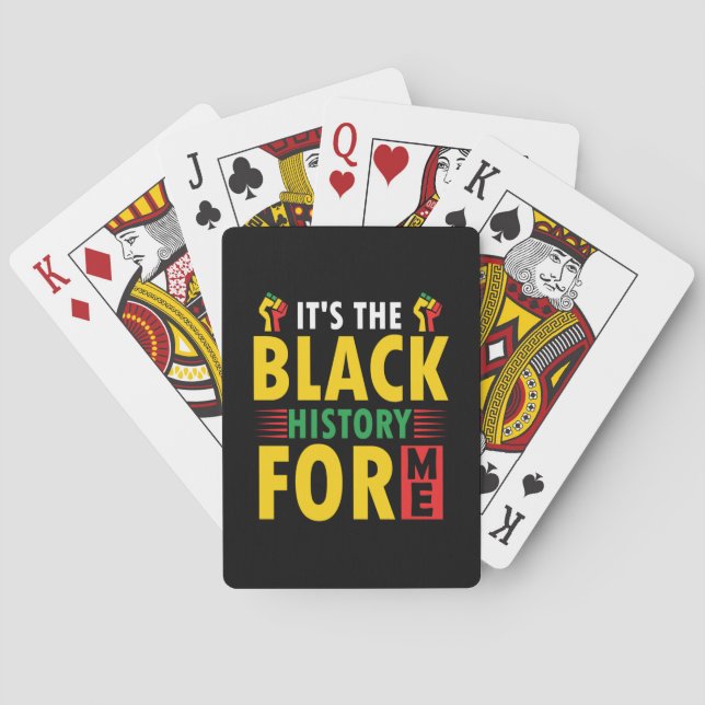 Black History Month Celebration Playing Cards (Back)
