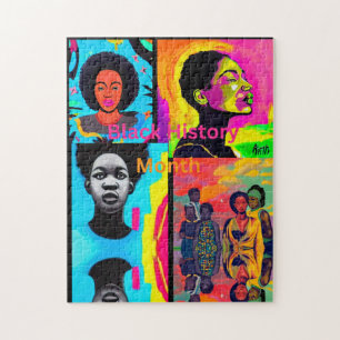 Black History Month Collage Jigsaw Puzzle
