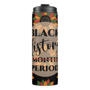 Black History Month Colourful Flowers Tumbler