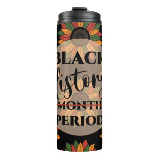 Black History Month Colourful Flowers Tumbler
