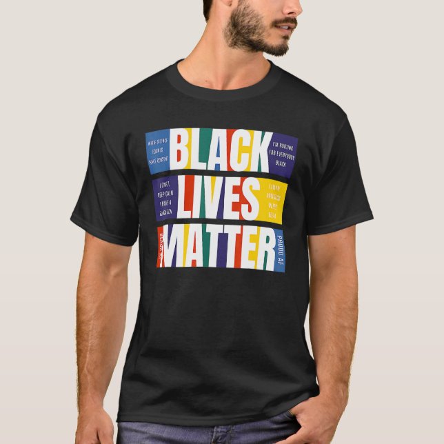 Black History Month Cool Retro BLM T-Shirt (Front)