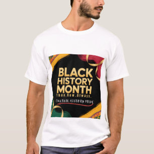 " Black History Month Culture History Pride ” T-Shirt