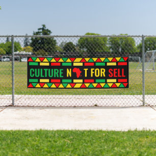 Black History Month, Culture not For Sell Banner