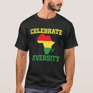 Black History Month Decorations Celebrate Diversit T-Shirt
