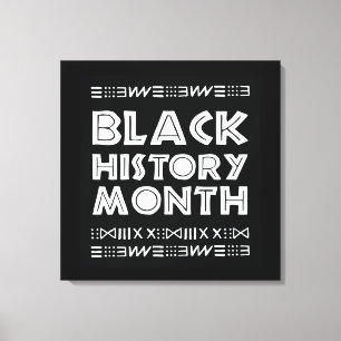 Black History Month Designs African Graphic Canvas Print