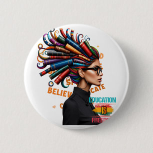 Black History Month Dream Like African Leaders Men 6 Cm Round Badge