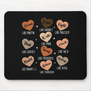 Black History Month Dream Like Martin African Lead Mouse Mat